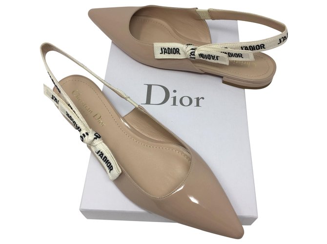 Christian Dior J adior Beige Patent leather  ref.210426