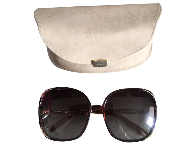 Chloé Sunglasses Brown Plastic  ref.210448