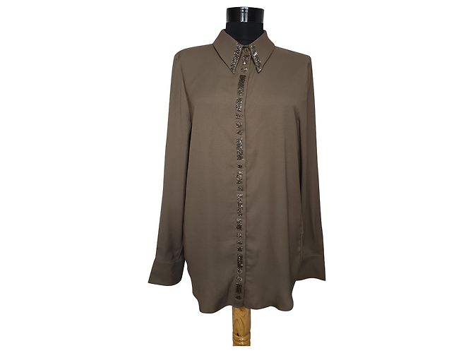 Hôtel Particulier Camicia Amry Verde in Viscosa M