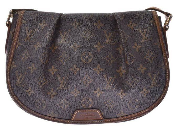 Louis Vuitton Menilmontant Brown Cloth  ref.210528