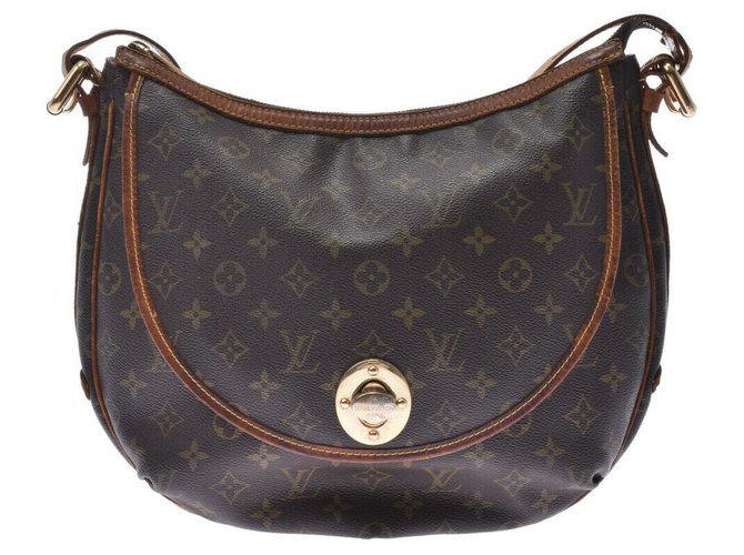 Louis Vuitton Menilmontant Brown Cloth  ref.210530