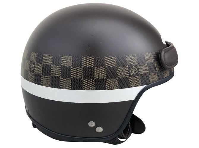Louis Vuitton Limited Edition Damier Graphite Motorcycle Helmet &, Lot  #58314