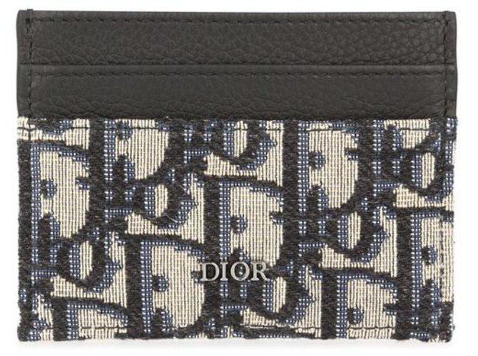 Dior Card Brieftasche neu Mehrfarben Leder  ref.210632