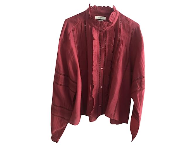 Isabel Marant Tops Red Cotton  ref.210641
