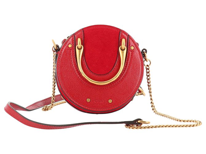 Chloé Handbag Red Leather  ref.210714