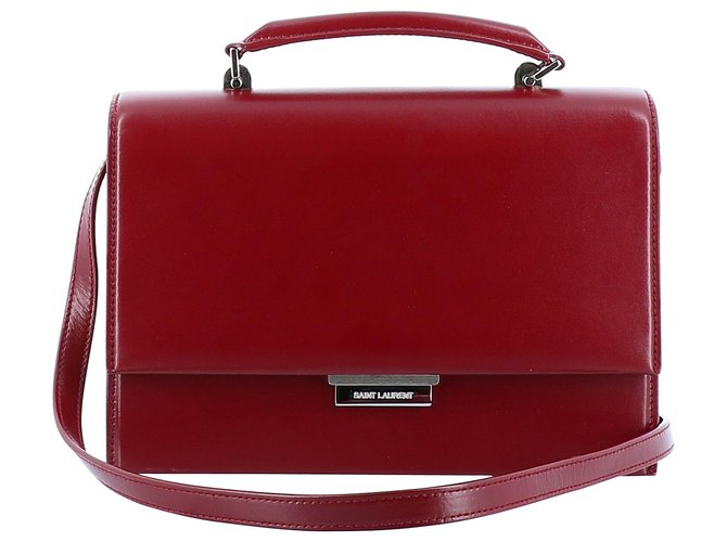 Saint Laurent Handbag Red Leather  ref.210778