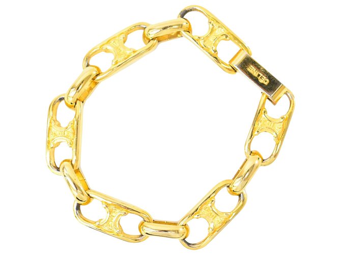 Bracelet Céline Plaqué or Doré  ref.210844