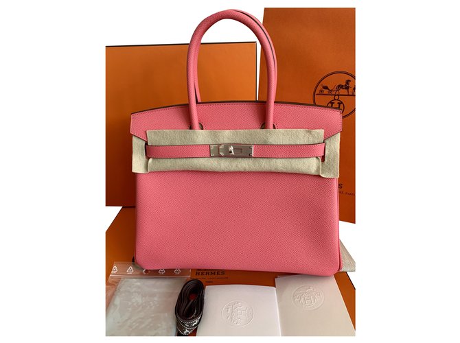 Hermès Birkin 30 Epsom Leather PHW Pink  ref.210866