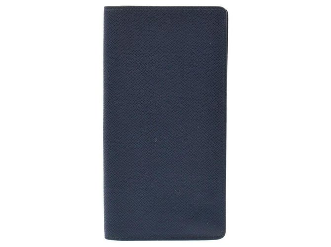 Louis Vuitton Brazza Blue Leather  ref.211178