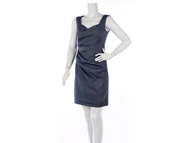 Autre Marque Le Chateau - New With Tag Lined Summer Every day dress en gris Coton  ref.211301