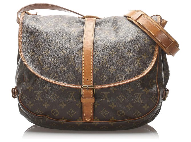 Louis Vuitton Brown Monogram Saumur 35 Louis Vuitton