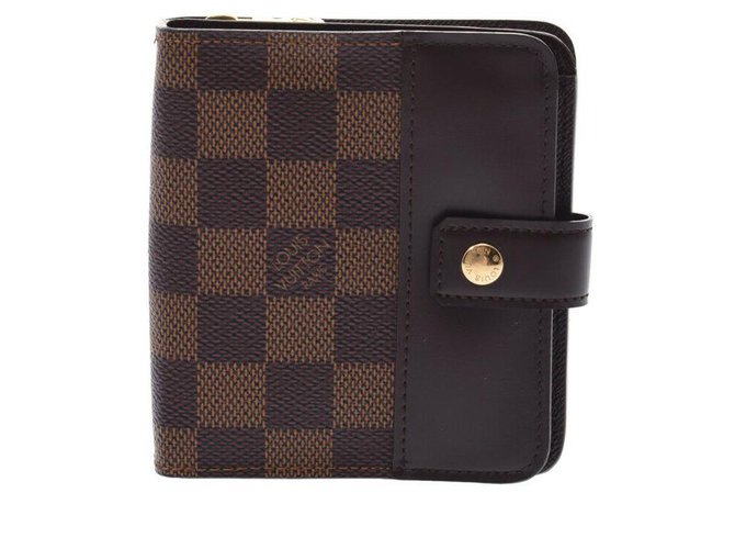 Louis Vuitton wallet Brown Cloth  ref.211572