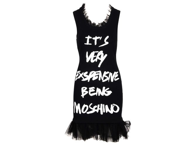 moschino dress black