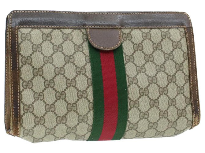 Gucci Clutch bag Beige Cloth  ref.211764