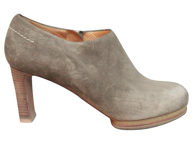 low-boots Chloé p 38 Taupe Deerskin  ref.211823