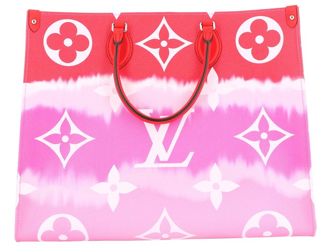 Louis Vuitton Cabas Pink Leather  ref.211875