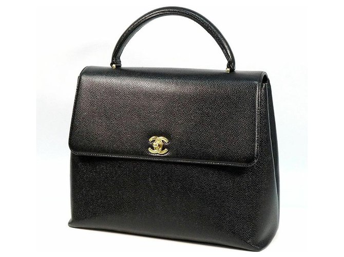 CHANEL Womens handbag black x gold hardware  ref.211898