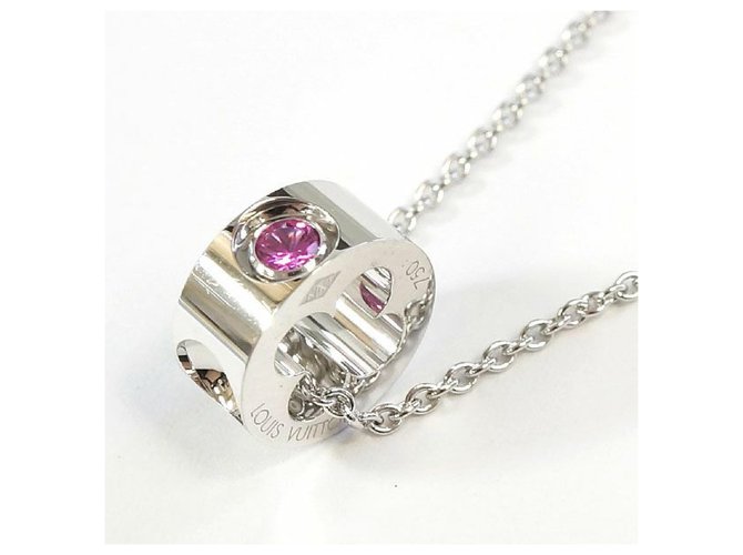 lv pink sapphire and diamond necklace