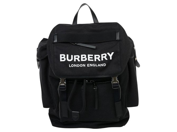 Burberry Ranger sac à dos neuf Coton Noir  ref.211590