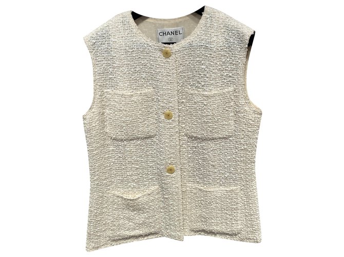 Chanel Jackets Beige Wool  ref.211605