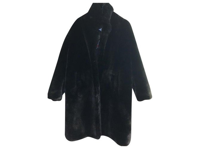 Sandro Coats, Outerwear Black Polyester  ref.211609
