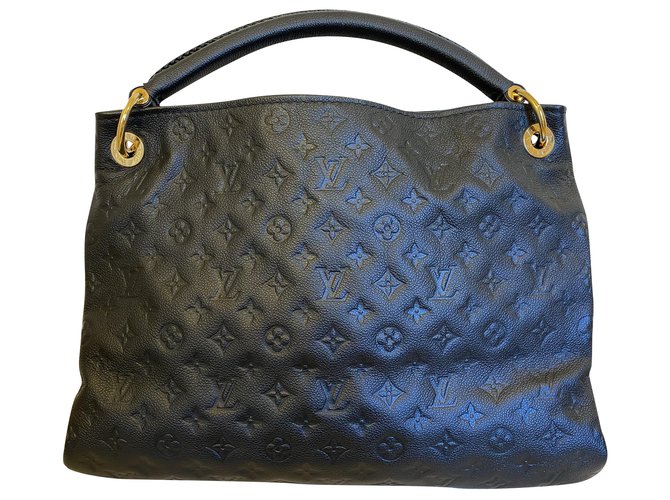 Louis Vuitton Artsy MM Monogram Empreinte Lather Preto Couro  ref.211622