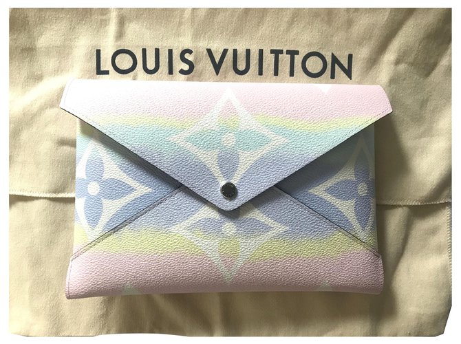 Louis Vuitton Kirigami Pink Blau Gelb Leder  ref.211880
