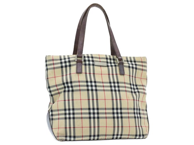Burberry handbag Beige Cloth  ref.212064