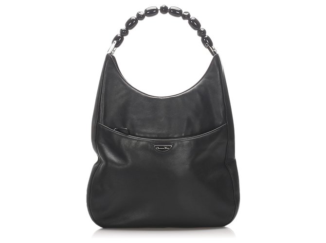 Dior Black Leather Malice Shoulder Bag Pony-style calfskin  ref.212099