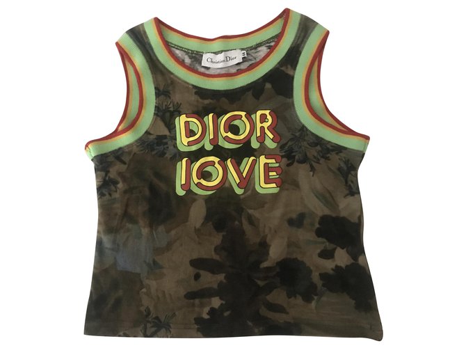 Dior Camisetas y tops Multicolor Algodón  ref.212272