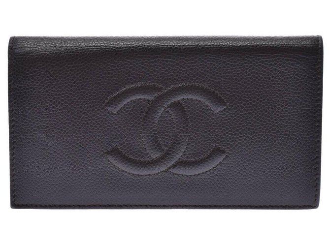 Billetera de Chanel Castaño Cuero  ref.212459