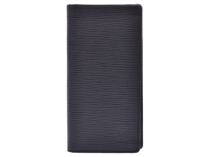 Louis Vuitton wallet Black Cloth  ref.212461