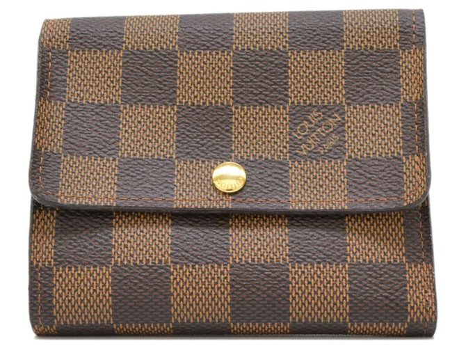 Louis Vuitton wallet Brown Cloth  ref.212465