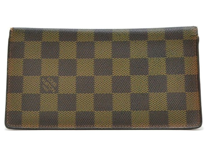 Louis Vuitton wallet Brown Cloth  ref.212467