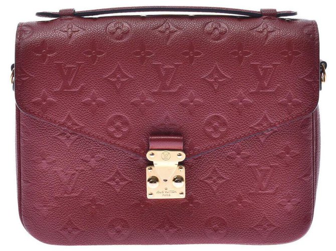 Louis Vuitton Handtasche Rot Leder  ref.212468