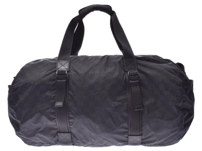 Louis Vuitton bolsa de viaje de luis vuitton Negro Sintético  ref.212484