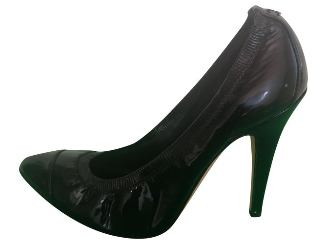 Chanel Heels Black Patent leather  ref.212490