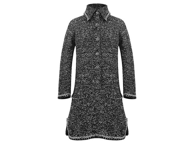 Chanel abito in tweed con catene Multicolore  ref.212584