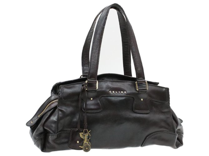 Céline Celine handbag Black Leather  ref.212739