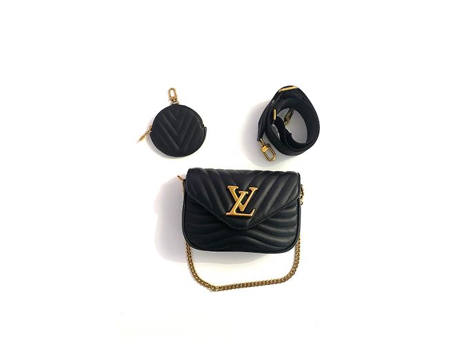 Multi Pochette Louis Vuitton New Wave Multipocket Nero Pelle