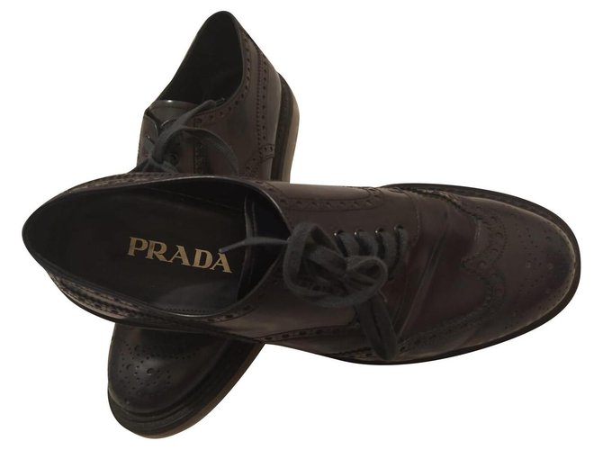 Prada “Levitate” Shoe Series Preto Couro envernizado  ref.212897