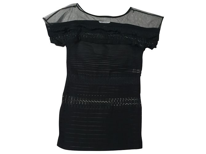 Diane Von Furstenberg Mabel Seidenkleid Tunika schwarz
