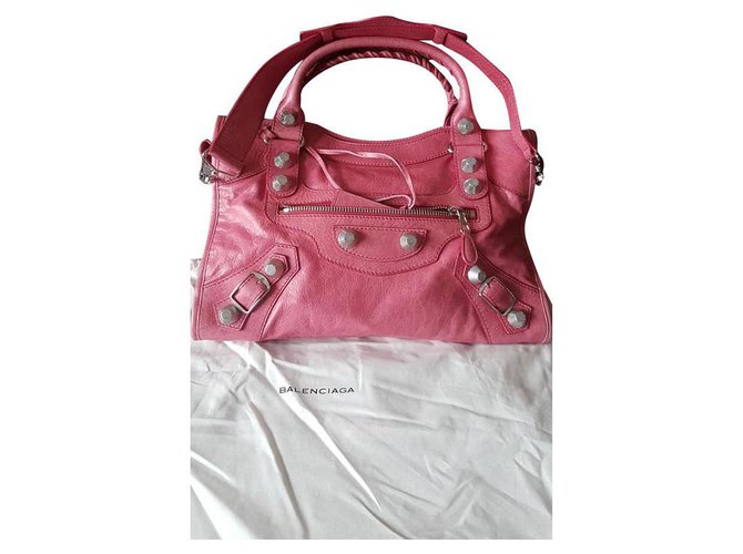 Balenciaga Classic City Handbag Pink Leather  ref.213051