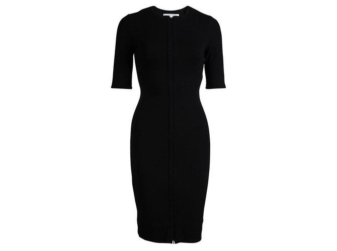 Diane Von Furstenberg DvF Saturn dress Black Viscose Elastane Polyamide  ref.213059