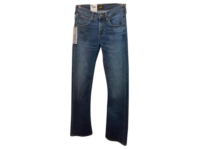 Autre Marque Lee Trenton Stretch Bootleg Jeans New 27 32 Jeans Other Cotton Elastane Denim Blue Ref 213111 Joli Closet