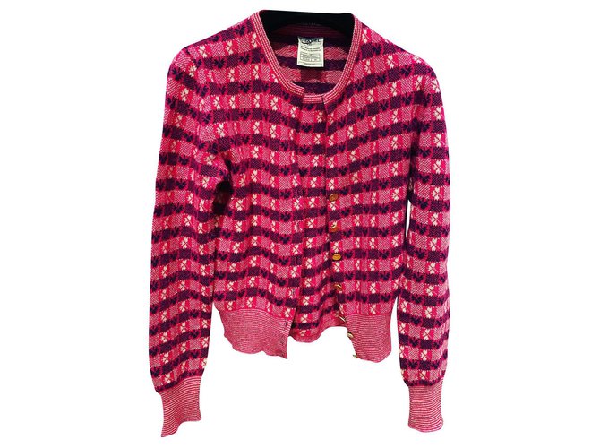 Chanel Knitwear Pink Cashmere  ref.213124