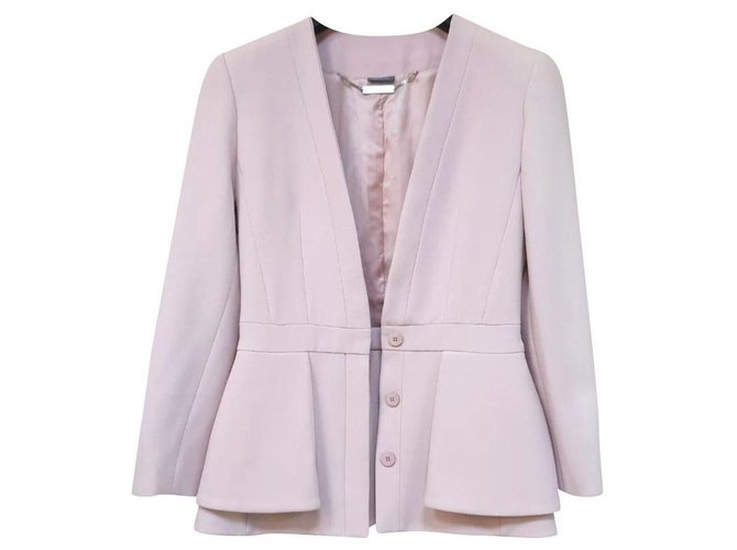 Alexander McQueen chaqueta de viscosa rosa Blazer Sz.38  ref.213131