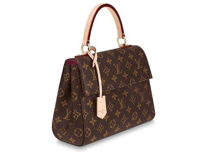 Bolsa Louis Vuitton CLUNY BB Rosa em Couro Verniz