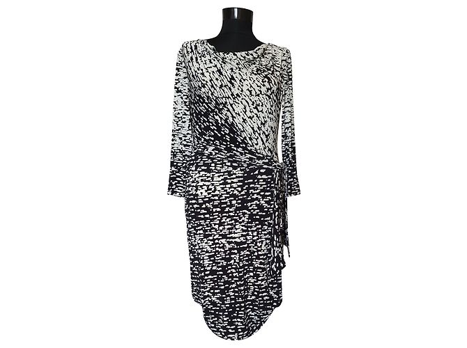 Ralph Lauren Kleid Schwarz Weiß