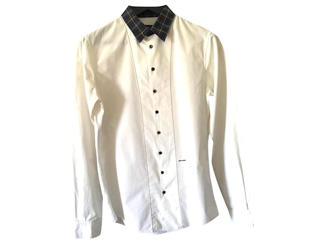 Dsquared2 chemises Coton Blanc  ref.213154